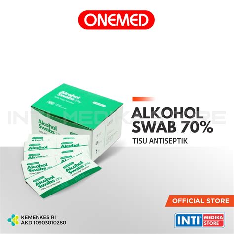 Jual Onemed Alkohol Swab Tissue Tisu Antiseptik Kapas