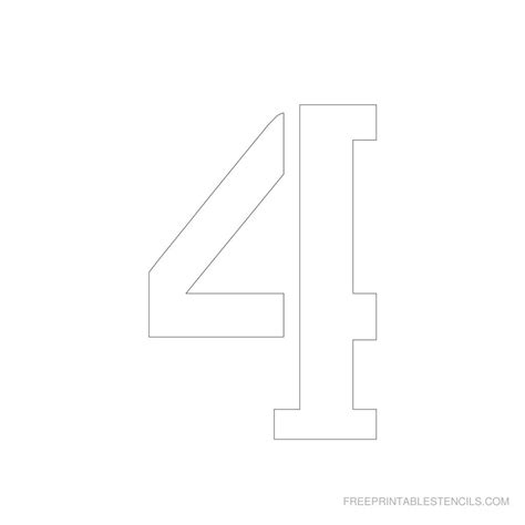 Number Stencils Archives - Free Printable Stencils