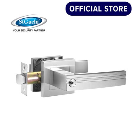 St Guchi Mm Satin Nickel Privacy Tubular Lever Sgtl