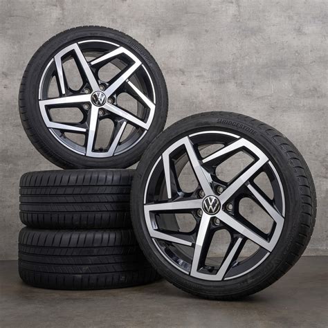 VW Golf 8 R Line GTE GTI GTD Summer Wheels Tires 18 Inch Dallas Rims