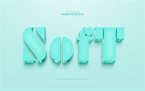 Premium PSD Soft Editable Premium Psd Text Effect