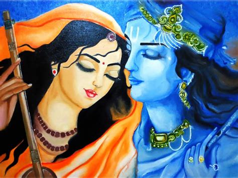 God Krishna And Meera