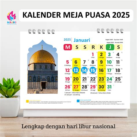 Jual KALENDER PUASA 2025 TEMA ISLAMI Shopee Indonesia