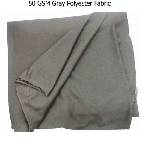 Plain Solids Gsm Gray Polyester Fabric At Rs Meter In Surat