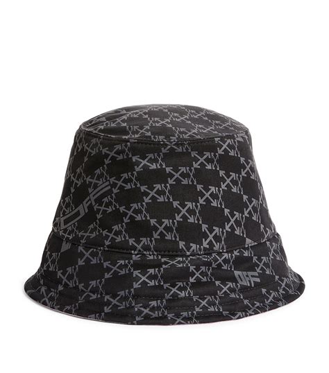 Off White C O Virgil Abloh Synthetic Reversible Arrows Bucket Hat In