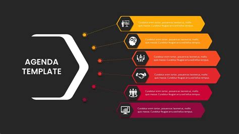 6 Point Presentation Agenda Slide Template - SlideKit