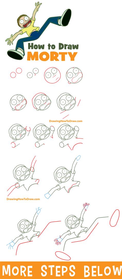 How To Draw Morty From Rick And Morty Easy Step By Step Drawing