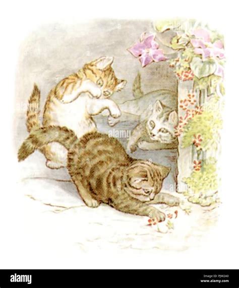 Beatrix Potter The Tale Of Tom Kitten Illustration From P 8 Stock