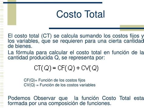 Coste Total Qué Es Definición Y Concepto