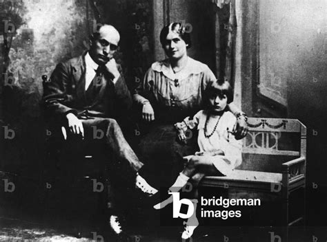 Benito Mussolini With His Wife Rachele Guidi And His Daughter Edda In