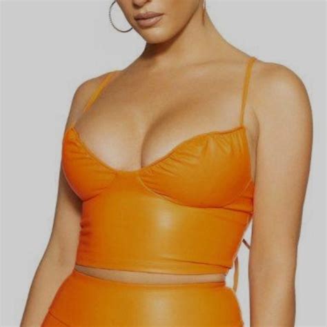 Naked Wardrobe Tops Naked Wardrobe Faux Leather Top Poshmark