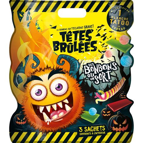 TETES BRULEES Bonbons ou un Sort Assortiment de bonbons acidulés