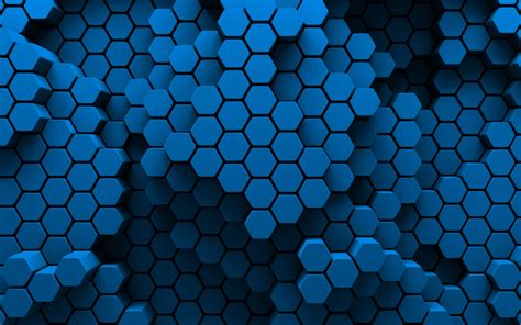 Blue Honeycomb Background