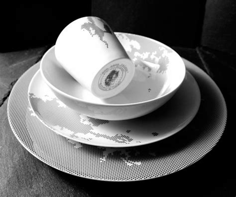 Luxury Porcelain Tableware with Modern Design by Non Sans Raison - DigsDigs