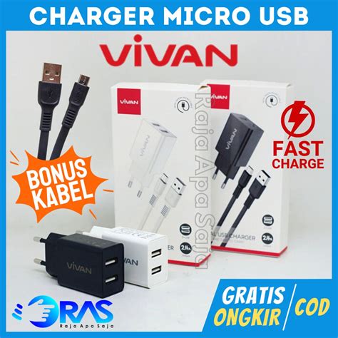 Jual Charger Vivan Micro Usb Casan Carger Cesan Carjer Hp Android