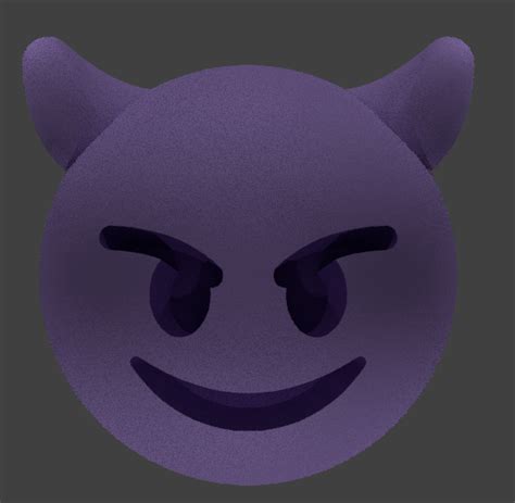 Smiling imp emoji 3D model - TurboSquid 1239957