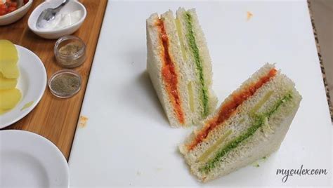 Tri Color Sandwich Recipe My Culinary Expressions