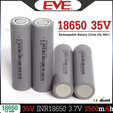 ถานชารจกำลงสง EVE 35V 18650 3500mah ถานชารจ Li ion 3 7V แท 100