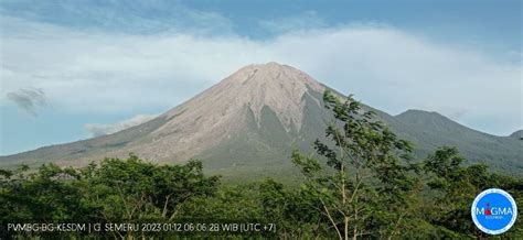 Pusdalops Bpbd Lmj On Twitter Pagi Ini Januari Gunung Semeru