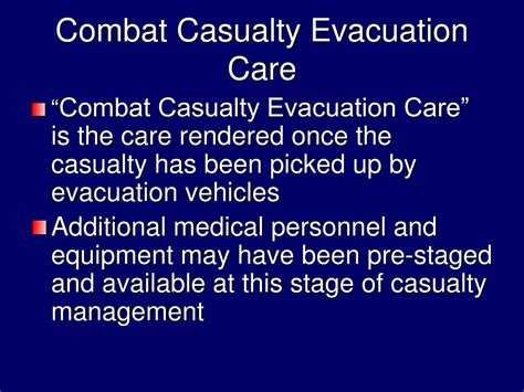 PPT TACTICAL COMBAT CASUALTY CARE PowerPoint Presentation Free