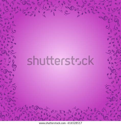 Purple Background Music Notes Graphic Design Stock Vector (Royalty Free ...