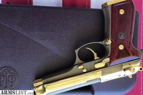 Armslist For Sale Beretta Fs Limited With Carat Gold Plated