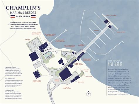 Champlin S Block Island Approach And Marina Map