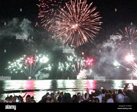 Fireworks at the Beach, Brazil Stock Photo - Alamy