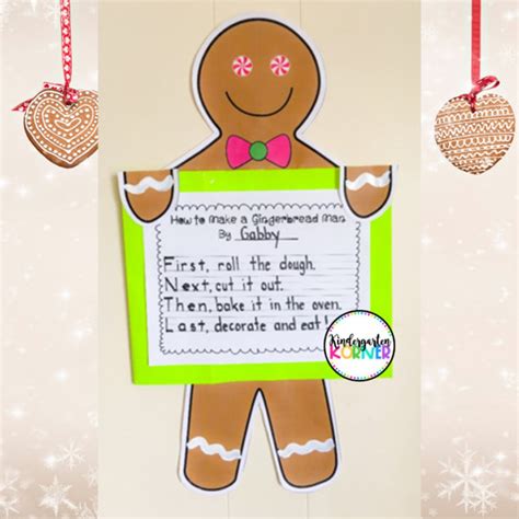 Gingerbread Men Bulletin Board Gingerbread Man Craft, Writing Activity ...