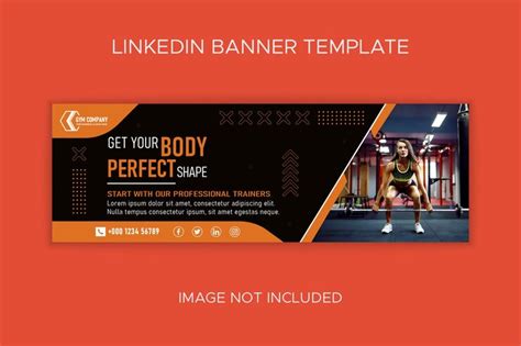Premium Vector Gym And Fitness Social Media Linkedin Cover Vector
