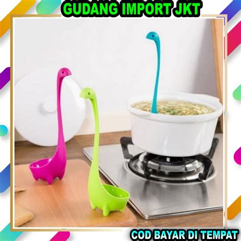 Jual Gij Centong Berdiri Sendok Kuah Sup Sayur Unik Model Dinosaurus