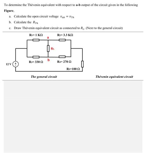 Solved To determine the Thévenin equivalent with respect to Chegg