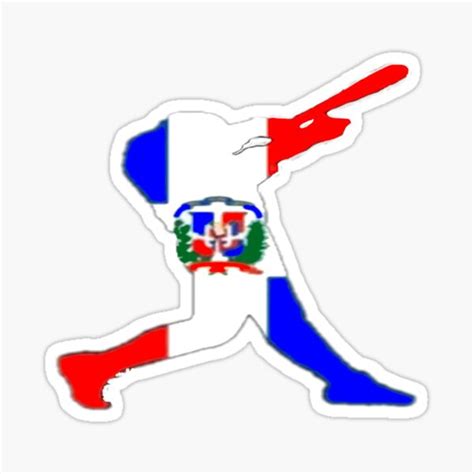 "Dominican Flag Dominican Republic Baseball" Sticker for Sale by yoca44 ...