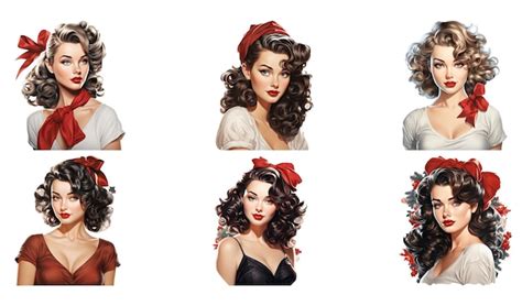 Vintage Pin Up Girl Hair