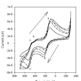 Multi Scan Cyclic Voltammograms For Pt PDMA ASA In 1 M HCl At 25 O C