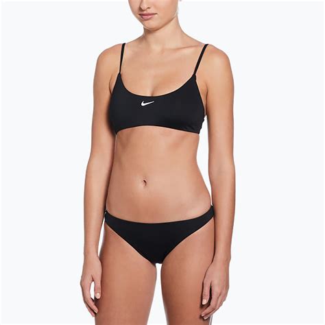 Strój pływacki dwuczęściowy damski Nike Essential Bralette Bikini black NESSF243 001 Sportano pl