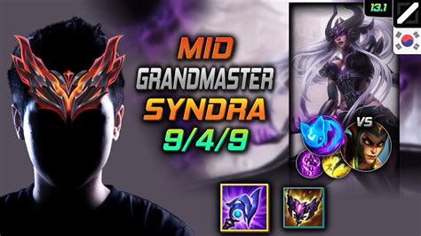 Grandmaster Syndra Mid Vs Cassiopeia Kr