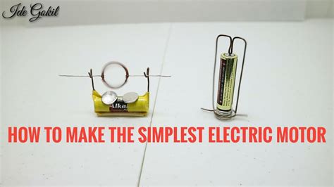 How To Make The Simplest Electric Motor Cara Membuat Motor Listrik