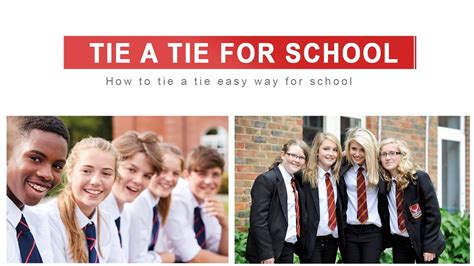 How To Tie A Tie Easy Way For School Youtube