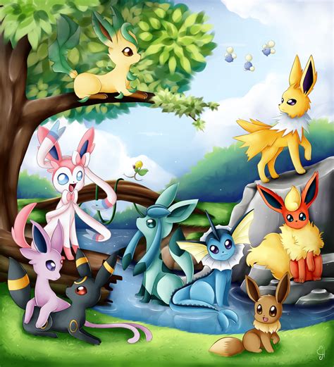 Eeveelutions by Exceru-Hensggott on deviantART | Pokemon eevee, Pokemon ...