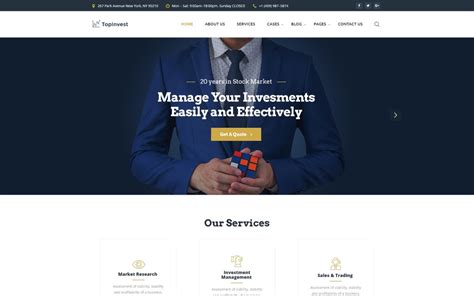 Investment Website Template