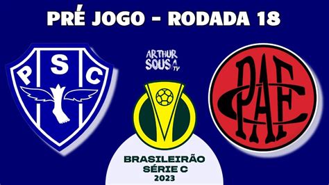 Paysandu X Pouso Alegre Rodada Brasileir O S Rie C Pr Jogo