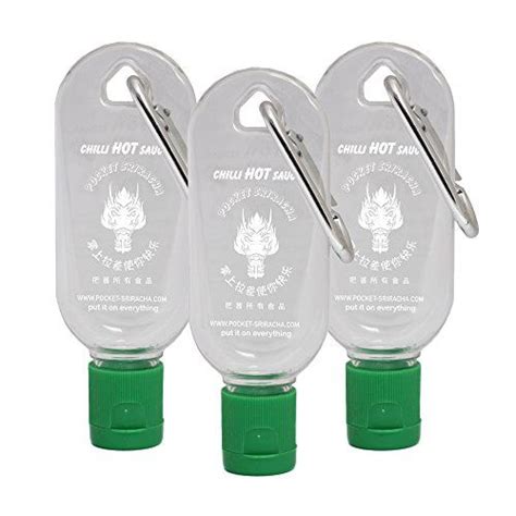 Pocket Sriracha Mini Sriracha Hot Sauce Bottle Keyring PACK Bring Hot Sauce With You