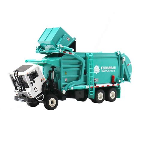 Buy Garbage Truck Toy Model 143 Scale Metal Diecast Recycling Clean T