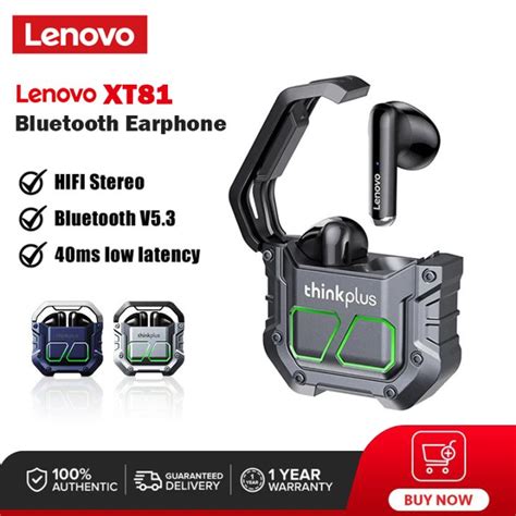 Lenovo XT81 TWS Gaming Bluetooth Earphone Bluetooth 5 3 Low Latency