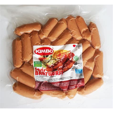 Jual Kimbo Sosis Mini Bratwurst Sosis Cocktail Isi 25 Pcs 18 Gram