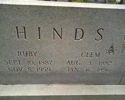 Clem Hinds 1882 1956 Mémorial Find a Grave