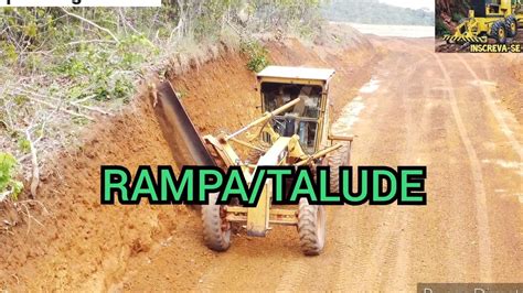 Rampa Talude A K Motoniveladora Caterpillar Grader Niveleuse