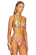 Agua Bendita X REVOLVE Lolita Doble Bikini Top In Haze Lime REVOLVE