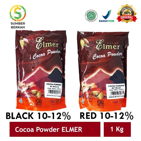 Jual Coklat Bubuk Elmer African 1 Kg Red Black Cokelat Bubuk Shopee